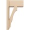 Ekena Millwork 8-in W x 16-in D x 28-in H Balboa Block Rough Cedar Woodgrain TimberThane Outlooker, Primed Tan OUTUR080X16X28BOA44RCPR - alternate 6